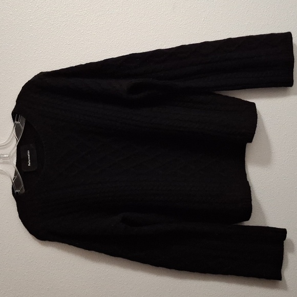 Reformation Sweaters - Reformation Black Cable Knit Sweater Size Medium